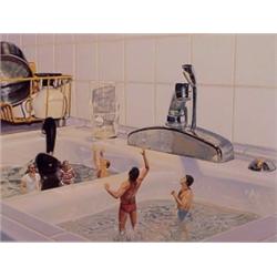 Doug Webb (20th Century) American, KITCHEN VOLLEY BALL, color screenprint, signed in pencil, nu...