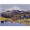 Image 1 : Doug Webb (20th Century) American, MOUNTAIN FAUCET, color screenprint, signed in pencil, number...