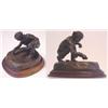 Image 1 : Western sculpture: Juan Martinez (20th Century), SAND PAINTER, 1978, patinated cast bronze scul...