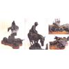 Image 1 : Western sculpture: Curtis Zabel (b. 1935) American, NIGHT HERDSMAN, 1981, patinated cast bronze...