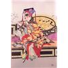 Image 1 : Carolyn Young (20th Century) Chinese American, MANCHURIAN EMPRESS, mixed media color print on s...