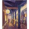 Image 1 : Michael Young (20th Century) American, TRAIN STATION, color screenprint, signed in pencil, numb...