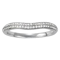 14kt gold 2.23 gram Wedding Bands/Pave