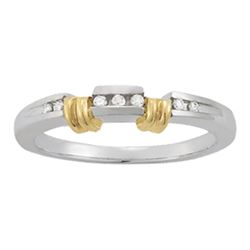 14kt gold 3.81 gram Wedding Bands/Channel Set