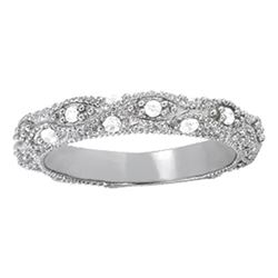 14kt gold 4.21 gram Wedding Bands/Pave