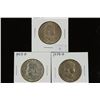 Image 1 : 1951-D,53-D & 58-D FRANKLIN HALF DOLLARS
