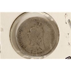 1893 GREAT BRITAIN SILVER 3 PENCE