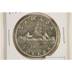 1959 CANADA SILVER DOLLAR UNC