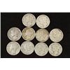 Image 1 : 10 ASSORTED 1940'S MERCURY DIMES