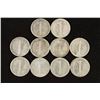 Image 2 : 10 ASSORTED 1940'S MERCURY DIMES