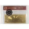 Image 2 : GOLD BANK NOTE $100 FRANKLIN FRN 99.9% PURE 24KT