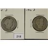 Image 1 : 1914-D & 16-D BARBER QUARTERS