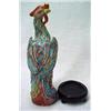 Image 2 : Hand painted Chinese porcelain peacock with