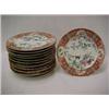 Image 2 : Twelve Japanese Kutani 8 1/2" plates, C.1890,