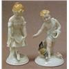 Image 1 : Two miniature porcelain German figurines, one of