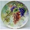 Image 1 : Hand painted Limoges porcelain charger, grape and