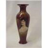 Image 1 : Heubach German porcelain portrait vase, 8" high,