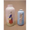 Image 1 : Two Heubach porcelain bud vases, both with relief