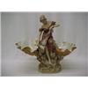 Image 1 : Porcelain centerpiece, figure of a maiden with
