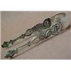 Image 1 : German silver tongs, with hallmarks, inscribed