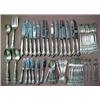 Image 1 : Set of Gorham sterling silver flatware "Melrose"