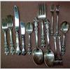 Image 2 : Set of Gorham sterling silver flatware "Melrose"