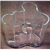 Image 2 : Savoy freeform clear glass vase, signed on the
