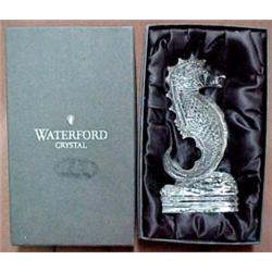 Waterford crystal seahorse, 7  high, marked on