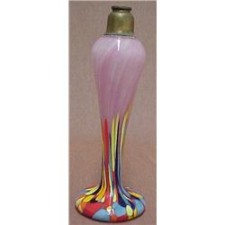 Czechoslovakian glass perfume bottle, measures 6