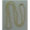 Image 1 : Cultured pearl necklace comprised of eighty-nine