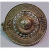 Image 2 : 14K gold Bon Voyage charm, 1 1/4" spherical charm