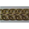 Image 2 : 18K gold fancy double link bracelet, 1/2" wide by