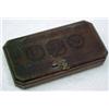 Image 2 : Gold scale in fitted wooden hinged case, metal