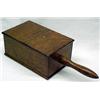 Image 1 : Oak ballot box, rectangular form with double