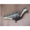 Image 2 : Paint decorated tin shore bird. Two part bird on
