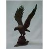 Image 1 : Cast iron eagle with outstretched wings perched