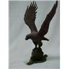 Image 3 : Cast iron eagle with outstretched wings perched