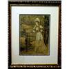 Image 1 : Adolf Karol Sandoz, elegant Victorian lady by a