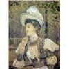 Image 3 : Adolf Karol Sandoz, elegant Victorian lady by a