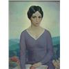 Image 2 : Arthur Meltzer, oil on canvas "Woman with Book"