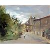 Image 1 : Seymour Remenick, oil on paper "Street Scene",