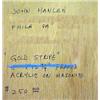 Image 3 : John Hanlen, "Gold Stripe", acrylic on masonite,