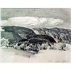Image 1 : Arthur Meltzer, graphite drawing "Out West",