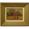 Image 1 : H. Harvey, oil on board "Red Barn", signed