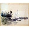 Image 2 : John Folinsbee, ink on paper, titled and dated