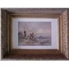Image 1 : Carl Weber, landscape with figures, watercolor,