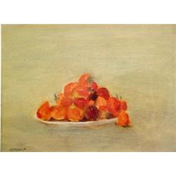 Seymour Remenick, "Strawberries #3", oil on