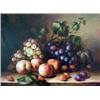 Image 2 : Still-life with fruit, oil on canvas, unsigned,