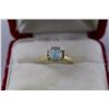 Image 2 : 10K RING S/W BLUE STN & 8 SMALL DIAMONDS; 2 10K RING S/W BLUE CABOCHON-CUT STONES