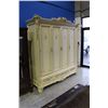 Image 2 : BEAUTIFUL FRENCH STYLE 7' WIDE WARDROBE CABINET